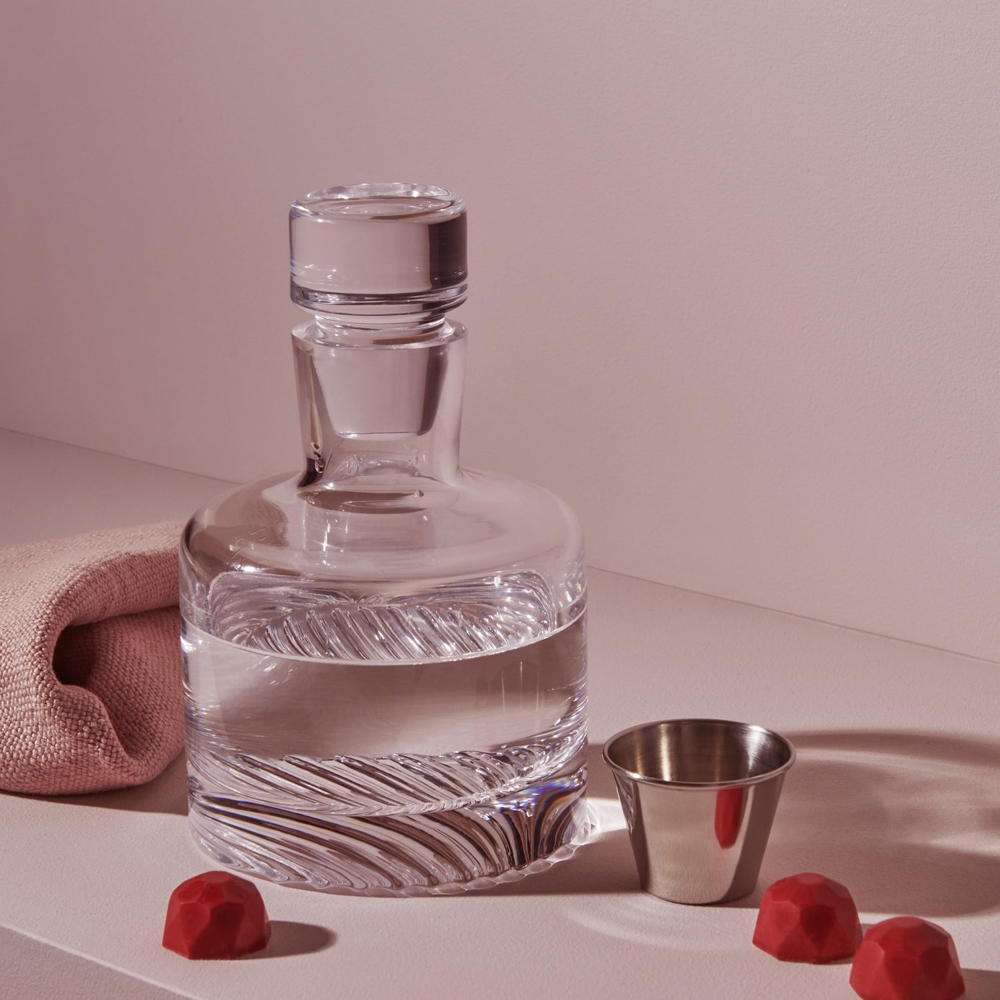 Wave Decanter With Glass Set